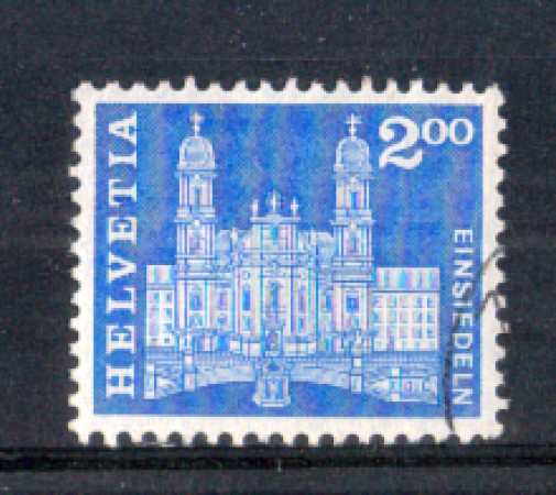 1960 - LOTTO/SVI660U - SVIZZERA - 2 Fr. CHIESA DI EINSIEDELN - USATO