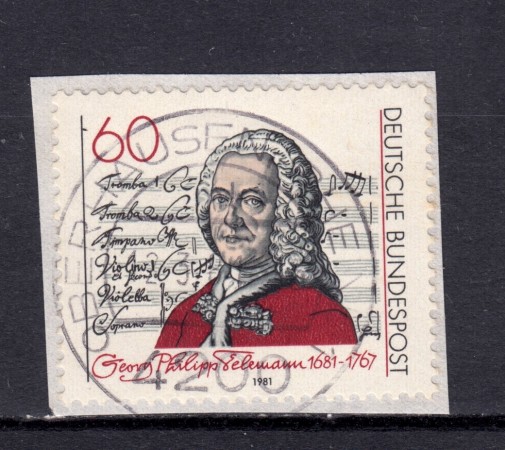 1981 - GERMANIA FEDERALE - PHILIPP TELEMAN - USATO - LOTTO/31410U