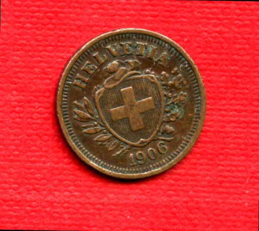 1906 - LOTTO/M225157- SVIZZERA - 1 RAPPEN BRONZO