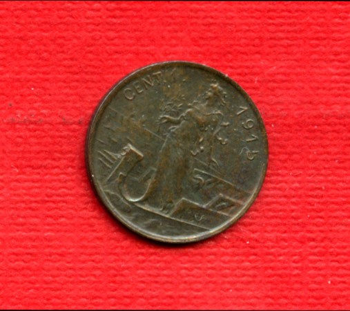 1915 - LOTTO/M22589 - REGNO - 1 CENTESIMO ITALIA SU PRORA