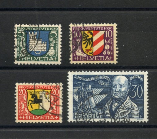 1930- SVIZZERA - LOTTO/41671 - PRO JUVENTUTE 4v . - USATI