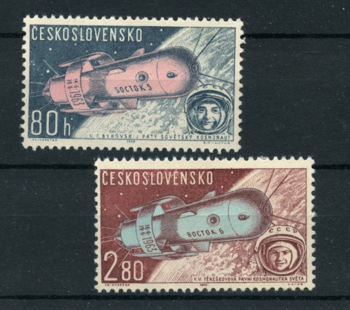 1963 - LOTTO/19440 - CECOSLOVACCHIA POSTA AEREA 2v.