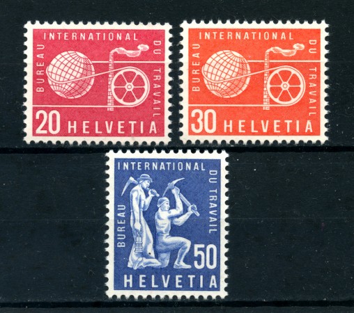1960 - LOTTO/23106 - SVIZZERA - SERVIZIO UFFICIO DEL LAVORO 3v. - NUOVI