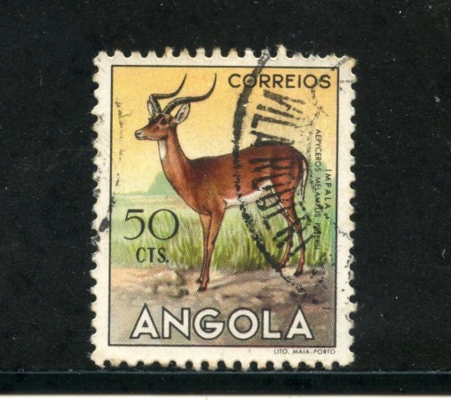 1953 - ANGOLA - 50c. IMPALA - USATO - LOTTO/29026