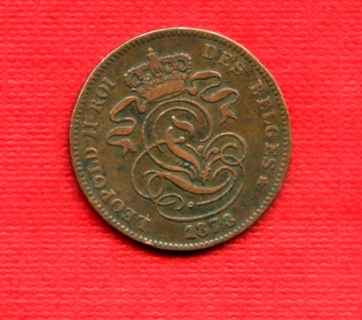 1873 - LOTTO/M21686 - BELGIO - 2  CENTESIMI RAME