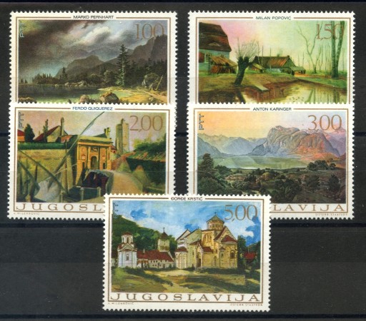 1968 - JUGOSLAVIA - DIPINTI MODERNI 5v. - LOTTO/34745