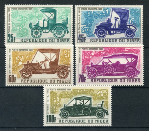 1969 - NIGER - LOTTO/19840 - AUTOMOBILI 5v. - NUOVI
