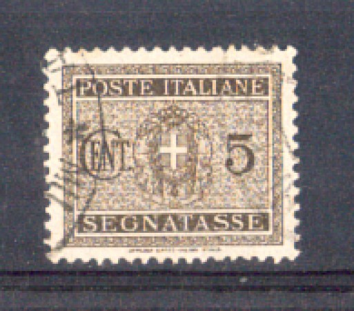 1934 - LOTTO/REGT34U - REGNO - 5c. SEGNATASSE - USATO