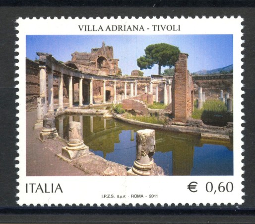 2011 - REPUBBLICA - VILLA ADRIANA TIVOLI - NUOVO - LOTTO/37193