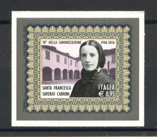 2016 - REPUBBLICA - FRANCESCA SAVERIO CABRINI - NUOVO - LOTTO/36958