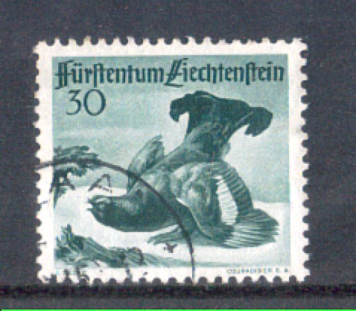 1950 - LOTTO/LIE248U - LIECHTENSTEIN - 30r. FAGIANO DI MONTE - USATO