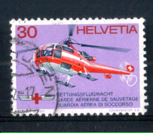 1972 - LOTTO/SVI907U - SVIZZERA - 30c. GUARDIA AEREA - USATO