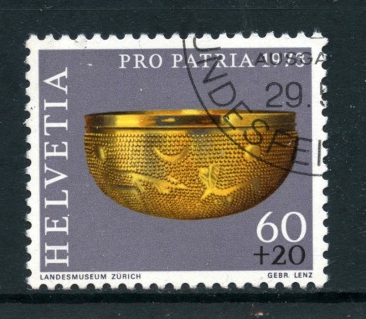 1973 - SVIZZERA - 60+20c. PRO PATRIA - USATO - LOTTO/28475