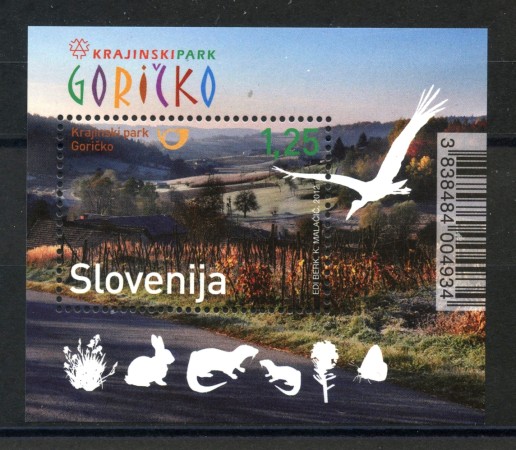 2012 - SLOVENIA - PARCO DI GORICKO  FOGLIETTO - NUOVO - LOTTO/34517
