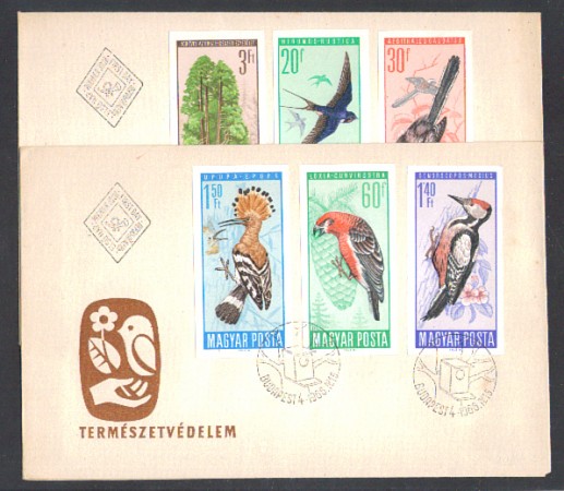 1966 - LBF/3371 - UNGHERIA - UCCELLI DIVERSI