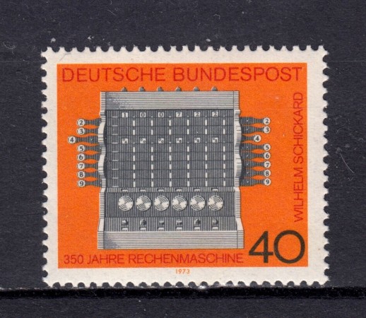 1973 - GERMANIA FEDERALE - MACCHINA CALCOLATRICE - NUOVO - LOTTO/31514