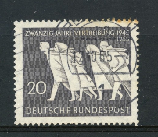 1965 - GERMANIA FEDERALE - 20p. ESPULSIONE DAI TERRITORI ORIENTALI - USATO - LOTTO/30897U