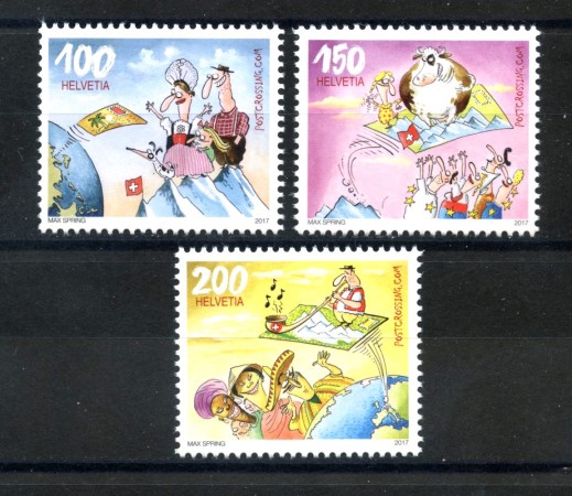 2017 - SVIZZERA - LOTTO /39709 - SCAMBIO POSTALE 3v. - NUOVI