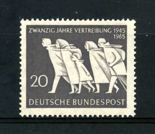 1965 - GERMANIA FEDERALE - 20p. ESPULSIONE DAI TERRITORI ORIENTALI - NUOVO - LOTTO/30897