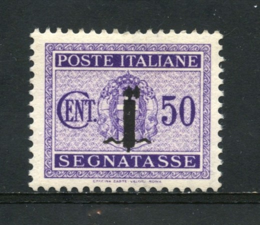 1944 - REPUBBLICA SOCIALE - 50 CENT. SEGNATASSE NUOVO - LOTTO/31661
