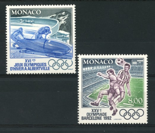 1992 - LOTTO/12917 - MONACO - GIOCHI OLIMPICI 2v. - NUOVI