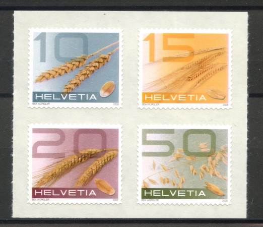 2008 - SVIZZERA - CEREALI  4v. - NUOVI - LOTTO/37583