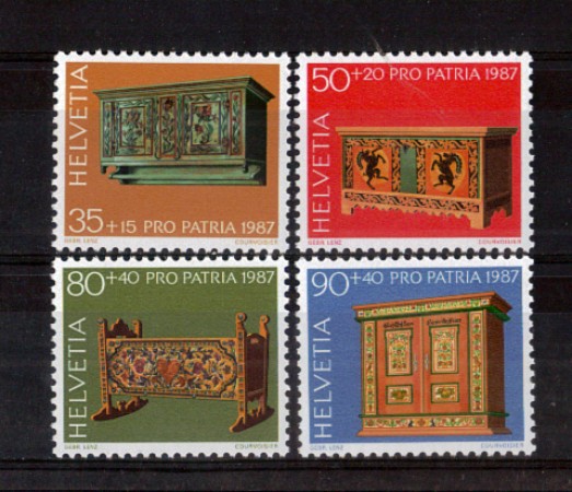1987 - LOTTO/SVI1279CPN - SVIZZERA - PRO PATRIA  4v. NUOVI