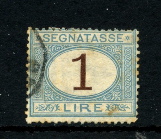 1870/74 - REGNO - LOTTO/48192 - 1 LIRA SEGNATASSE  USATO
