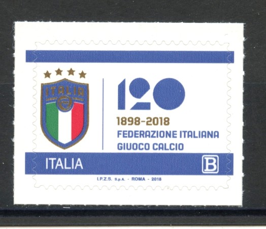 2018 - REPUBBLICA - FED. GIUOCO CALCIO - NUOVO - LOTTO/37049