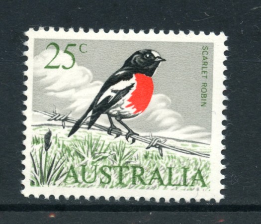 1966 - LOTTO/20419 - AUSTRALIA - 25c. SCARLET ROBIN - NUOVO