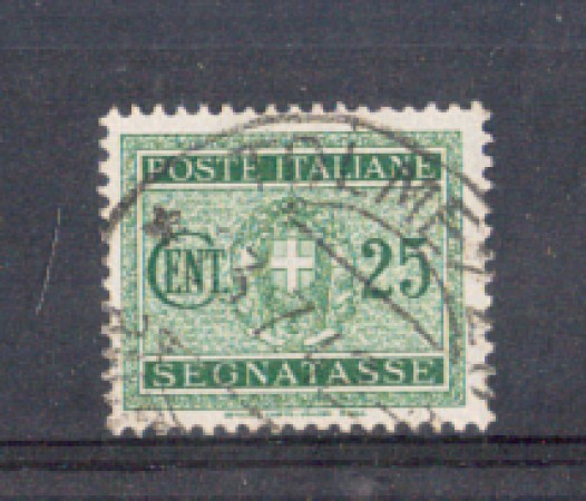 1934 - LOTTO/REGT37U - REGNO - 25c. SEGNATASSE - USATO