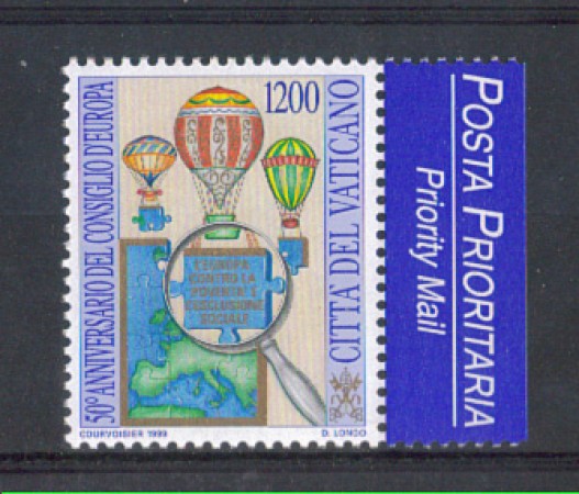 1999 - LOTTO/5727 - VATICANO - CONSIGLIO D'EUROPA 1v.