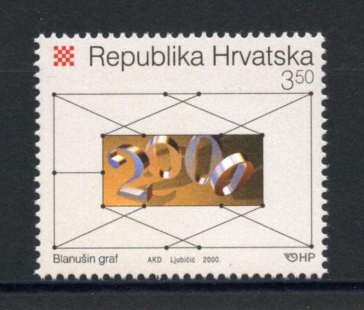 2000 - CROAZIA - ANNO DELLA MATEMATICA  NUOVO - LOTTO/32888