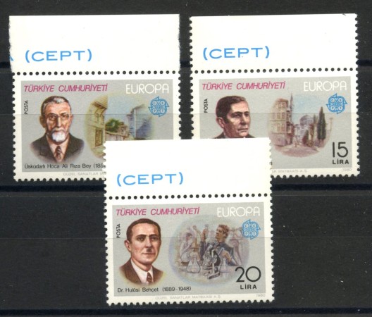 1980 - TURCHIA - LOTTO/41396 - EUROPA 3v. - NUOVI