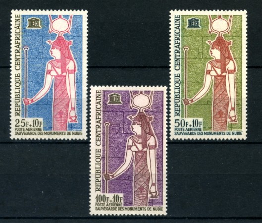 1964 - CENTRAFRICANA REP. - LOTTO/20331 - MONUMENTI DELLA NUBIA 3v. - NUOVI