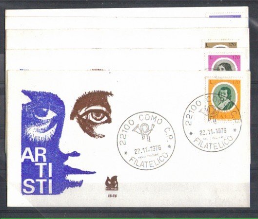 1976 - LOTTO/6652Z - REPUBBLICA - ARTISTI 4° SERIE - FDC