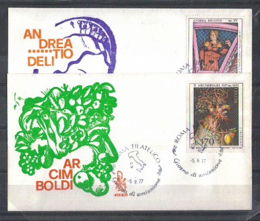 1977 - LOTTO/6664ZB - REPUBBLICA - ARTE ITALIANA 4° SERIE - FDC