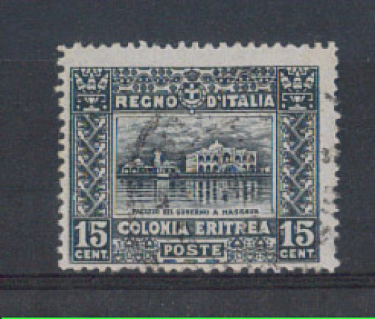 1910 - LOTTO/ERIT36UB - ERITREA - 15c. GRIGIO NERO - USATO