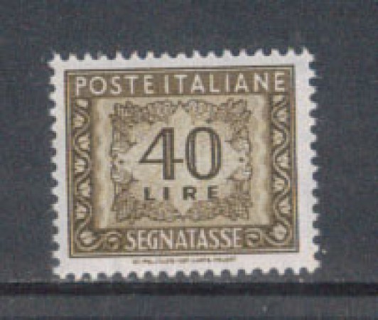 1955/66 - LOTTO/7831 - REPUBBLICA - 40 LIRE SEGNATASSE