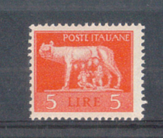 1945 - LOTTO/LUO534N - LUOGOTENENZA - 5 LIRE ROSSO - NUOVO