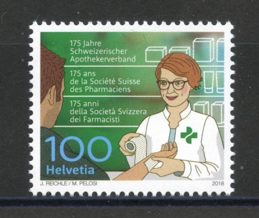 2018 - SVIZZERA - LOTTO/39736 - ASSOCIAZIONE FARMACISTI - NUOVO