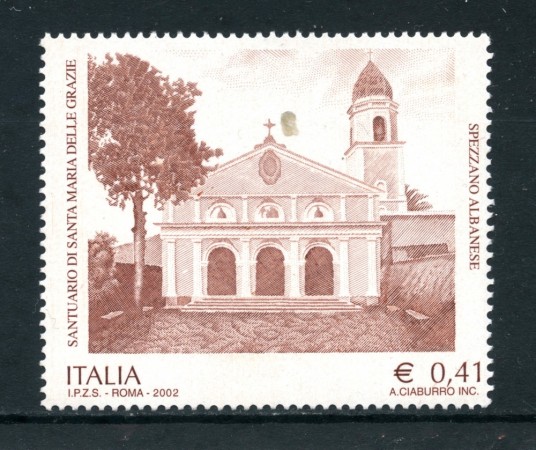 2002 - REPUBBLICA - S.MARIA DELLE GRAZIE SPEZZANO - NUOVO - LOTTO/25598