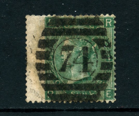 1865 - LOTTO/24269 - GRAN BRETAGNA - 1 SCELLINO VERDE  TAV. 4 - USATO