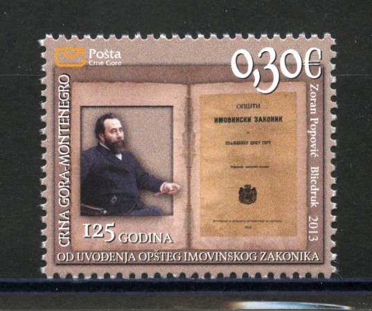 2013 - MONTENEGRO REPUBBLICA - CODICE DI PROPRIETA' - NUOVO - LOTTO/34937