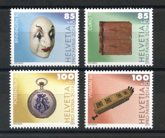 2014 - SVIZZERA - LOTTO/37855 - PRO PATRIA 4v. - NUOVI