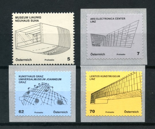 2011 - AUSTRIA - ARCHITETTURA 4v.  - NUOVi - LOTTO/33585