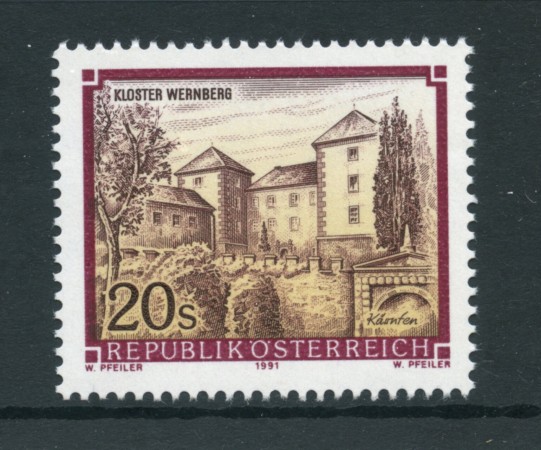 1991 - LOTTO/23361 - AUSTRIA - 20s. MONASTERO DI WERNBERG - NUOVO