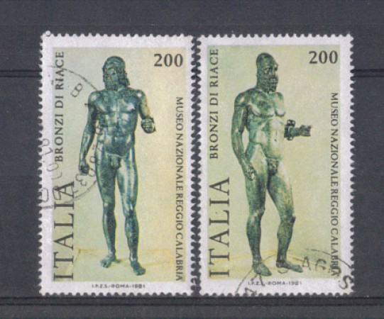 1981 - LOTTO/6749UD - REPUBBLICA - BRONZI DI RIACE - USATI