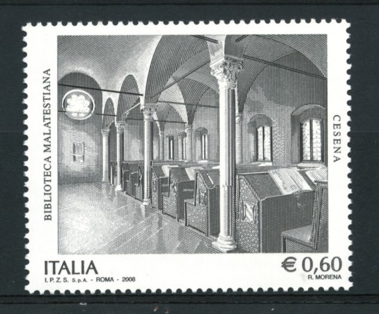 2008 - LOTTO/13780 - REPUBBLICA - BIBLIOTECA MALATESTIANA - NUOVO