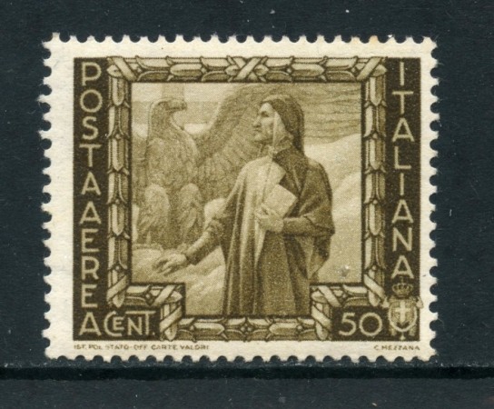 1938 - REGNO - POSTA AEREA - 50c. PROCLAMAZIONE IMPERO - NUOVO - LOTTO/26378